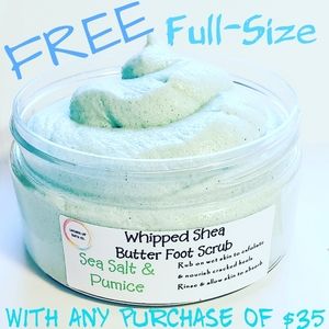 ❄ Whipped Shea Butter Sea Salt & Pumice Foot Scrub